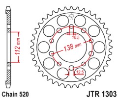 Γρανάζι πίσω JTR1303.39ZBK JT