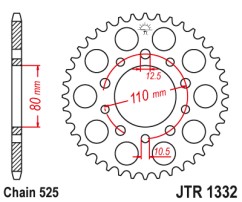 Γρανάζι πίσω JTR1332.41 JT