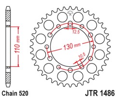 Γρανάζι πίσω JTR1486.41 JT