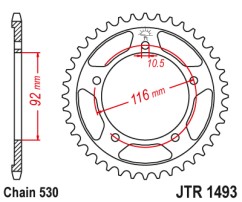 Γρανάζι πίσω JTR1493.41 JT