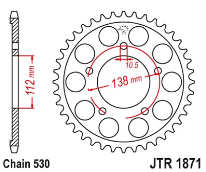 Γρανάζι πίσω JTR1871.48ZBK JT