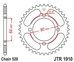 Γρανάζι πίσω JTR1910.32 JT