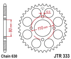 Γρανάζι πίσω JTR333.41 JT