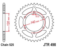 Γρανάζι πίσω JTR498.38 JT