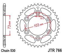 Γρανάζι πίσω JTR766.43 JT