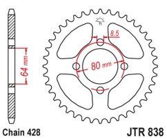 Γρανάζι πίσω JTR838.31 ΞΤ