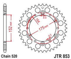 Γρανάζι πίσω JTR853.41 JT