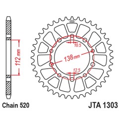 ΓΡΑΝΑΖΙ JTA1303.43 ΑΛΟΥΜΙΝΕΝΙΟ RACELITE ΜΑΥΡΟ JT