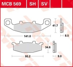 ΤΑΚΑΚΙΑ MCB569SV ΜΕΤΑΛ ΕΜΠΡ TRW LUCAS ΓΕΡΜΑΝ F129