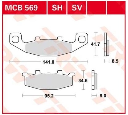 ΤΑΚΑΚΙΑ MCB569SV ΜΕΤΑΛ ΕΜΠΡ TRW LUCAS ΓΕΡΜΑΝ F129