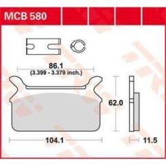 ΤΑΚΑΚΙΑ MCB580LF TRW LUCAS ΓΕΡΜΑΝΙΑΣ F201