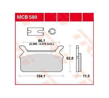 ΤΑΚΑΚΙΑ MCB580LF TRW LUCAS ΓΕΡΜΑΝΙΑΣ F201