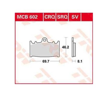 ΤΑΚΑΚΙΑ MCB602SRQ TRQ MET ROAD RACING TRW LUCAS F158