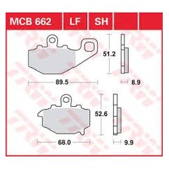 ΤΑΚΑΚΙΑ MCB662SH ΜΕΤΑΛ ΟΠΙ TRW LUCAS ΓΕΡΜΑΝΑ F192