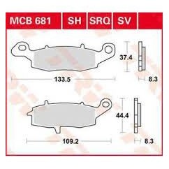 ΤΑΚΑΚΙΑ MCB681SRQ ΜΕΤ ROAD RACING TRW LUCAS F231