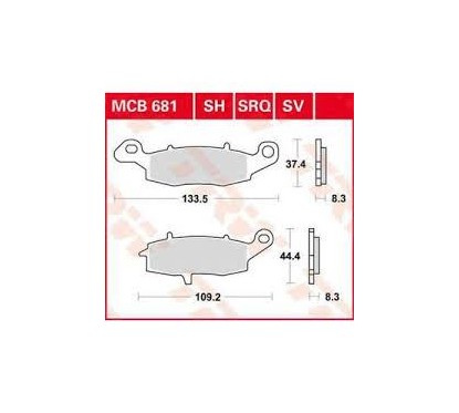 ΤΑΚΑΚΙΑ MCB681SRQ ΜΕΤ ROAD RACING TRW LUCAS F231