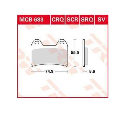 ΤΑΚΑΚΙΑ MCB683SRQ MET ROAD RACING TRW LUCAS F244