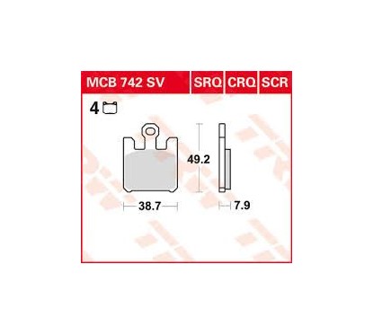 ΤΑΚΑΚΙΑ MCB742SRQ TRQ ΜΕΤ ROAD RACING TRW LUCAS F369