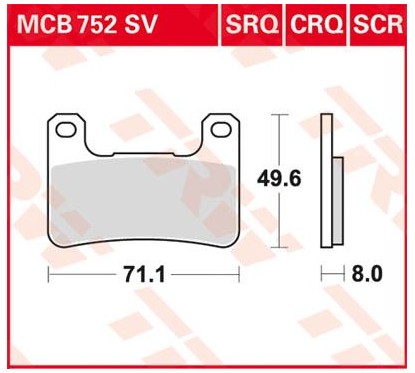 ΤΑΚΑΚΙΑ MCB752SRQ TRQ TRW LUCAS ΓΕΡΜΑΝΙΑ F379