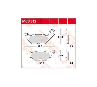 ΤΑΚΑΚΙΑ MCB812 Yamaha CRYPTON-X 135, T110 TRW LUCAS F464