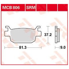 ΤΑΚΑΚΙΑ MCB806 TRW Honda SH300i ΟΠΙΣΘ  LUCAS ΓΕΡΜΑΝΙΑΣ F415