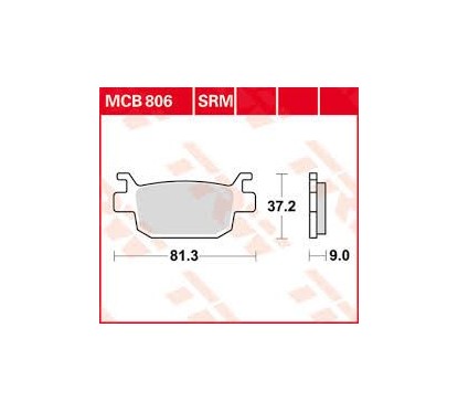 ΤΑΚΑΚΙΑ MCB806 TRW Honda SH300i ΟΠΙΣΘ  LUCAS ΓΕΡΜΑΝΙΑΣ F415