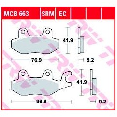 ΤΑΚΑΚΙΑ MCB663EC Honda KAZE-R/SUPRA100 TRW LUCAS ΓΕΡΜΑΝΙΑΣ F197