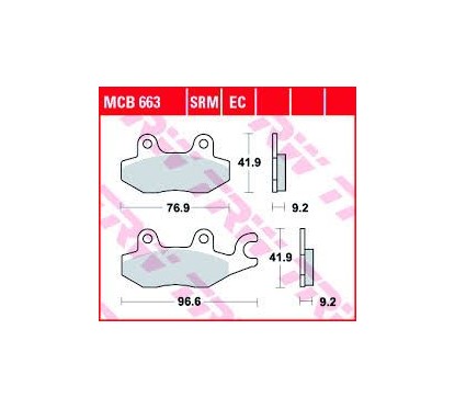 ΤΑΚΑΚΙΑ MCB663EC Honda KAZE-R/SUPRA100 TRW LUCAS ΓΕΡΜΑΝΙΑΣ F197