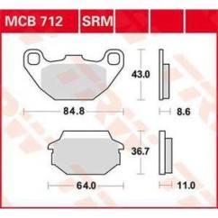 ΤΑΚΑΚΙΑ MCB712SRM TRW LUCAS ΓΕΡΜΑΝΙΑΣ F305