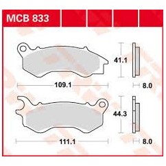 ΤΑΚΑΚΙΑ MCB833 Honda PCX 125 150  TRW LUCAS ΓΕΡΜΑΝΙΑΣ F603