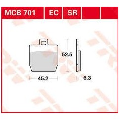 ΤΑΚΑΚΙΑ MCB701SR TRW LUCAS ΓΕΡΜΑΝΙΑΣ F268