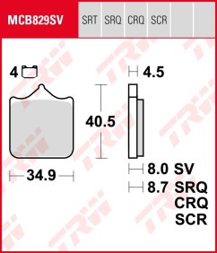 ΤΑΚΑΚΙΑ MCB829SV TRW LUCAS ΓΕΡΜΑΝΙΑΣ F604/4